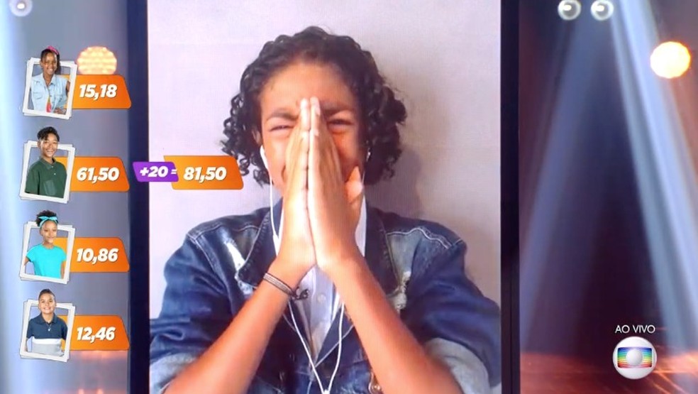 Kauê Penna é finalista na quinta temporada do 'The Voice Kids' — Foto: TV Globo