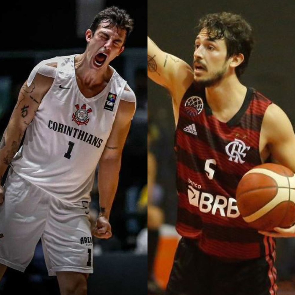 Ricardo Fischer no Corinthians e no Flamengo &mdash; Foto: Reprodu&ccedil;&atilde;o