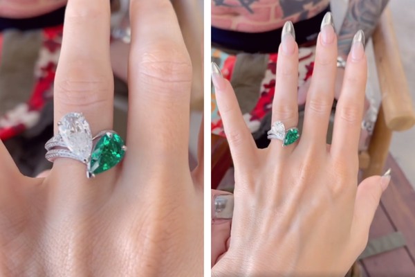 O anel de noivado escolhido por Machine Gun Kelly (Foto: Reprodução/Instagram)