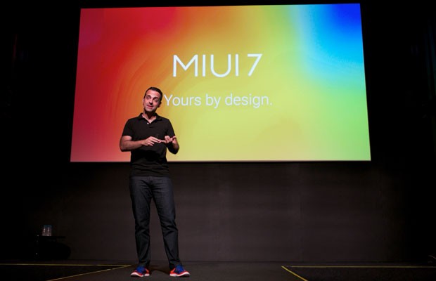 Hugo Barra, vice-presidente de expansão internacional da Xiaomi, durante apresentação do sistema operacional MIUI 7. (Foto: Divulgação/Xiaomi)