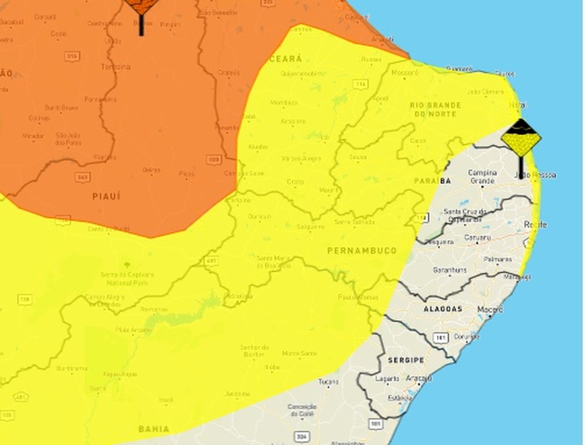 Inmet Emite Dois Alertas De Chuvas Intensas E De Acumulado Para 20 Cidades Da Paraíba Paraíba G1 