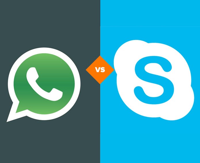 WhatsApp ou Skype? Qual o melhor mensageiro na Web? (Foto: Arte/ TechTudo)