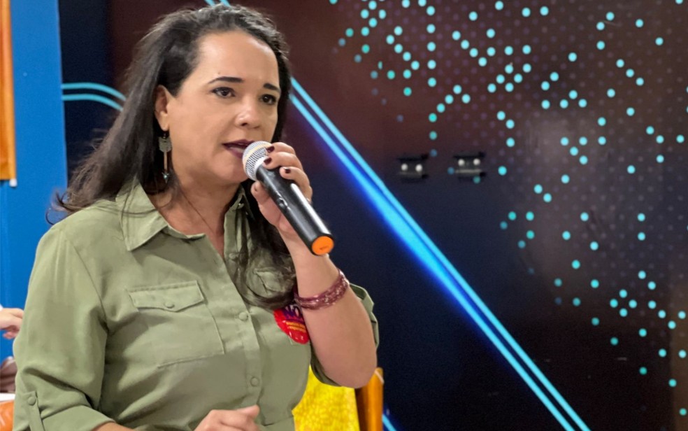 Federação PSOL Rede oficializa Cíntia Dias como candidata ao governo de Goiás — Foto: John William/TV Anhanguera