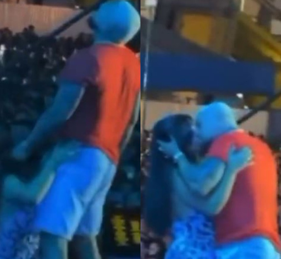 Cena quente entre Naldo e Moranguinho em show repercute na web
