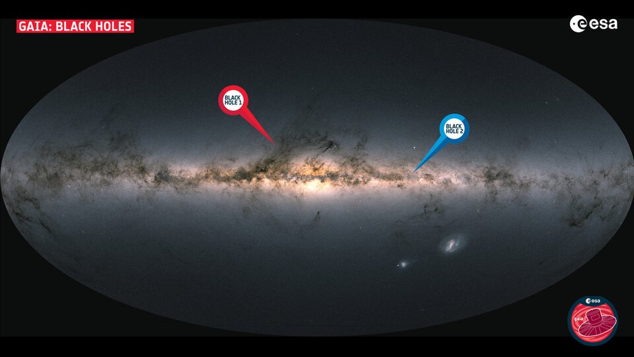 Os buracos negros da nova família descobertos por Gaia