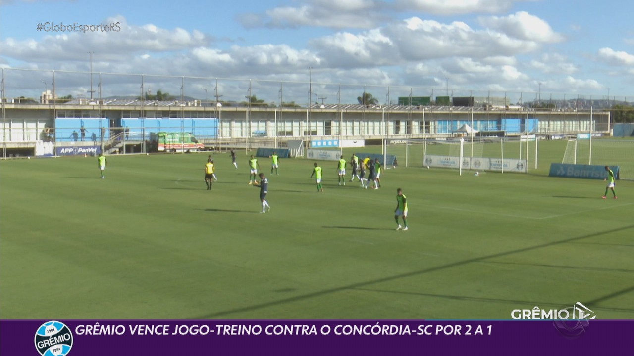 Grêmio vence jogo-treino contra o Concórdia-SC por 2 a 1