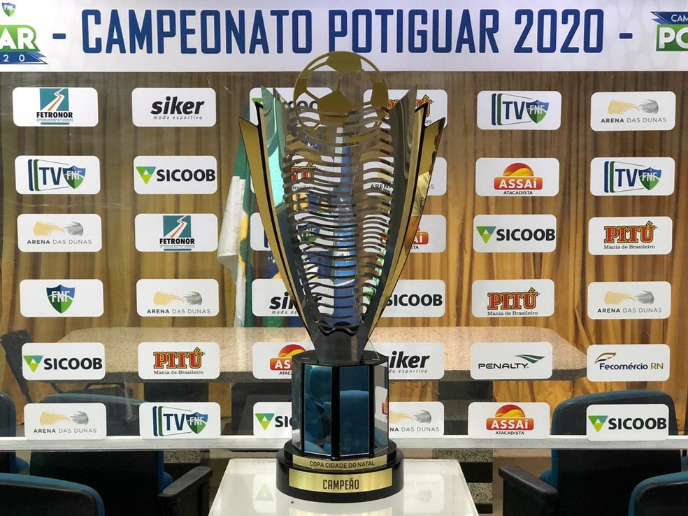 TaÃ§a do primeiro turno do Campeonato Potiguar â€” Foto: Iuri Seabra/FNF