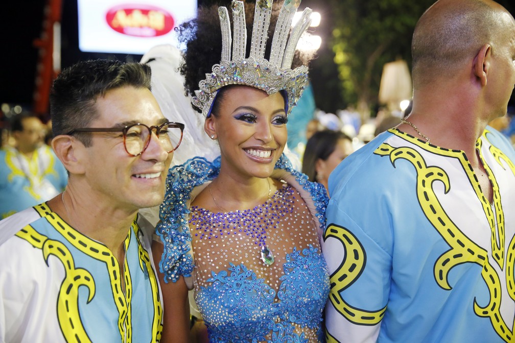 Sheron Menezzes, musa da Portela (Foto: Marcos Serra Lima/G1)