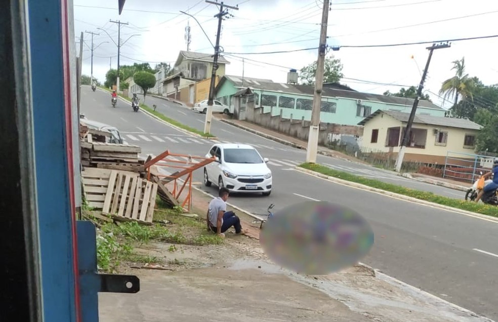 Mulher bateu a cabeça ao cair de bicicleta — Foto: Arquivo pessoal 