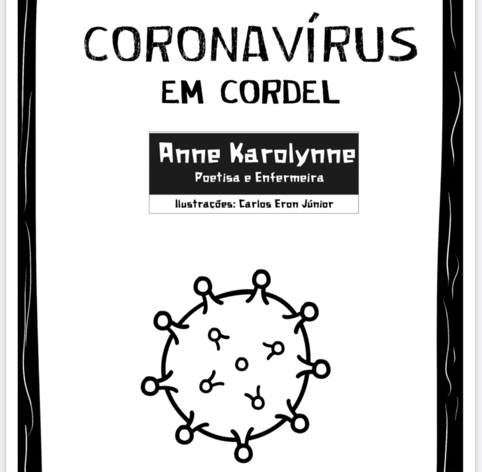 Coronavírus em cordel — Foto: Reprodução/Carlos Eron Júnior