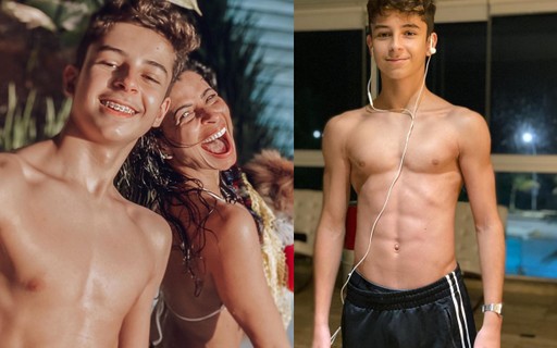 Filho Adolescente De Anna Lima E Gabriel O Pensador Surge Musculoso E Atriz Comenta Fermento Vogue Celebridade