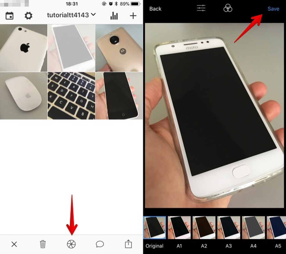 Editando uma imagem (Foto: Reprodução/Helito Bijora)