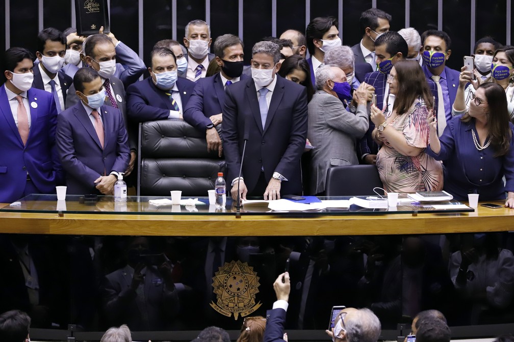 Dep. Arthur Lira (PP - AL) é eleito novo presidente da Câmara. — Foto: Cleia Viana/Câmara dos Deputados