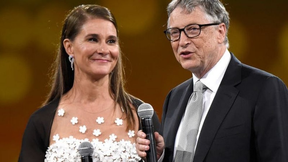 Melinda e Bill Gates deram boa parte de sua fortuna à sua Fundação que trabalha com caridade pelo mundo — Foto: Getty Images via BBC