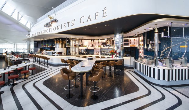 Restaurante em aeroporto de Londres (Foto: Divulgação)