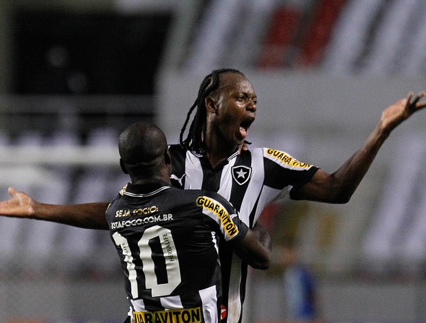Seedorf e Andrezinho gol Botafogo (Foto: Wagner Meier / Ag. Estado)