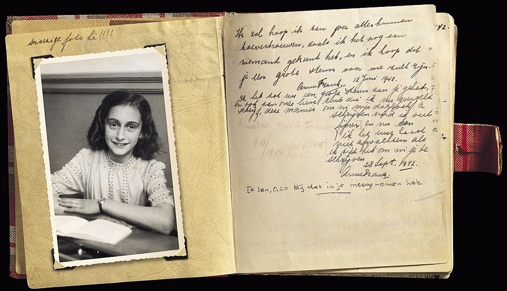 O diário de Anne Frank (Foto: Domínio Público)