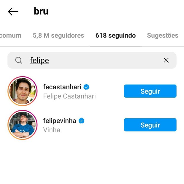Bruna Gomes para de seguir Felipe Neto após fim de namoro (Foto: Reprodução/Instagram)