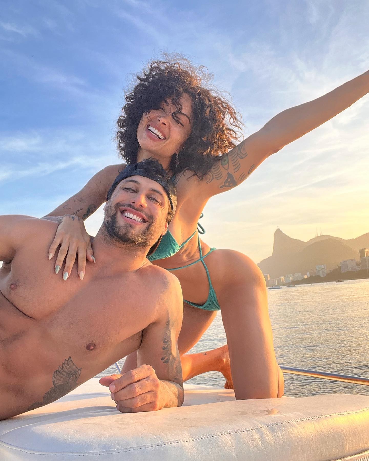 Aline Campos e Jesus Luz anunciaram relacionamento no Instagram (Foto: Reprodução / Instagram)