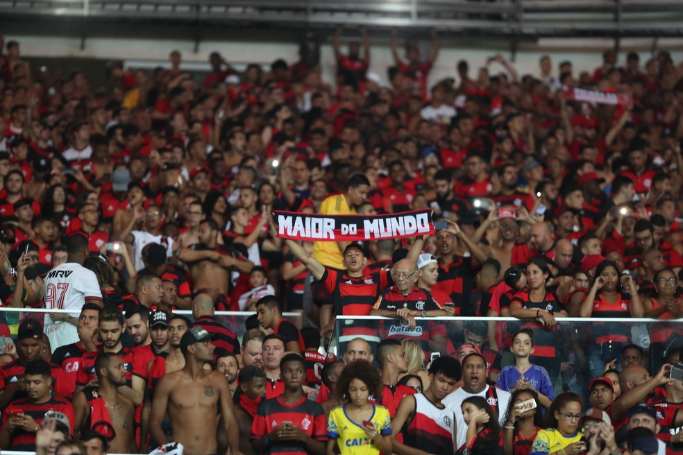 Torcida Flamengo fez uma bonita festa domingo, no Maracanã (Foto: Gilvan de Souza / Flamengo)