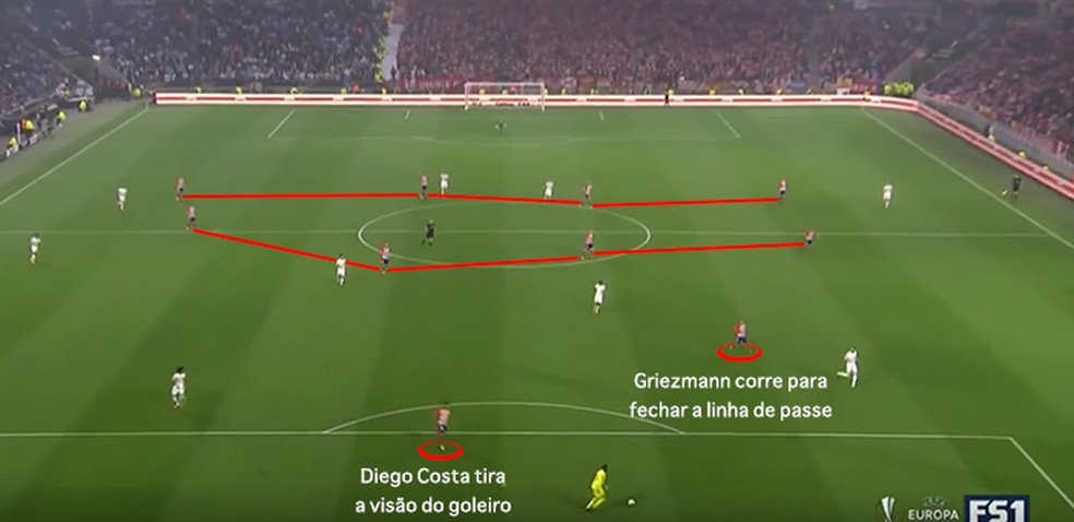 Detalhe do 1º gol do Atlético (I) (Foto: Leonardo Miranda)