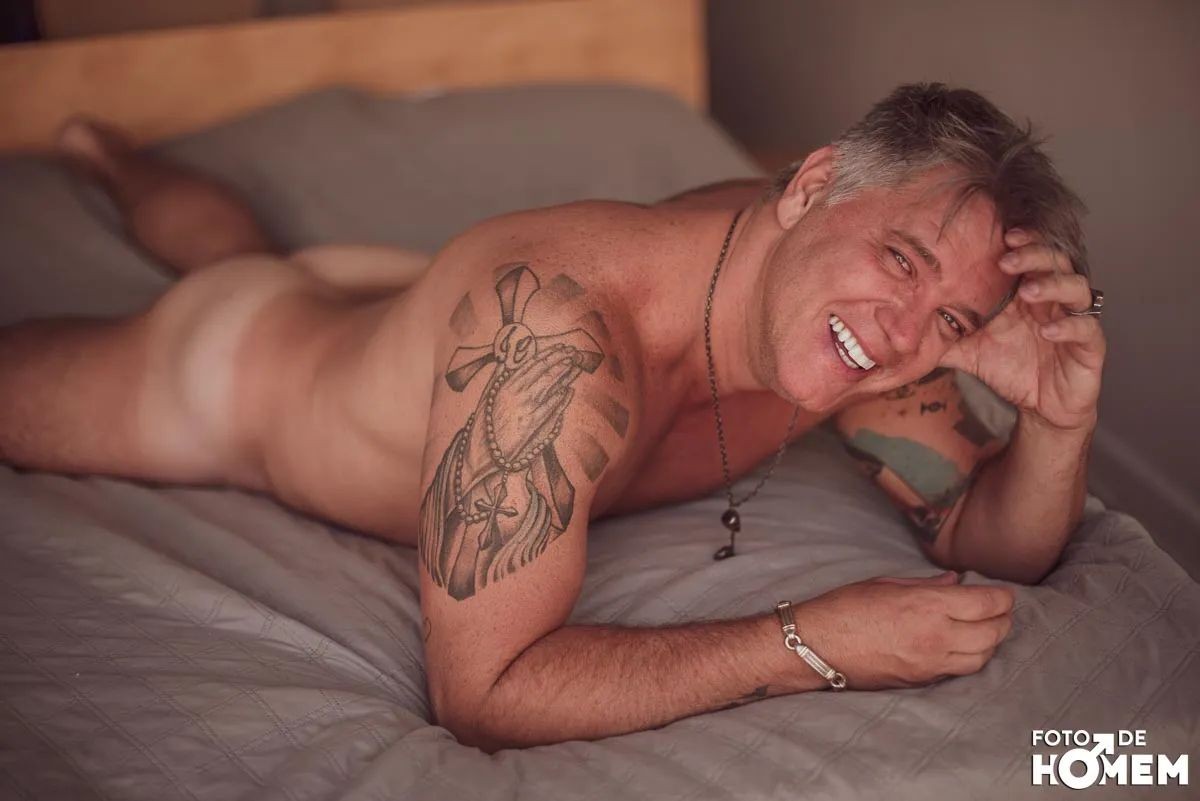 Aos 52 anos, David Cardoso Jr. faz ensaio nu para site gay após entrar no OnlyFans — Foto: Eberson Theodoro