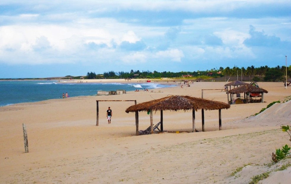 Praia da Xêpa, em São Miguel do Gostoso, vai receber torneio de futevôlei nos dias 1º e 2 de fevereiro — Foto: Heldene Santos