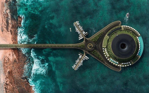 Hotel flutuante no Qatar será um dos mais sustentáveis do mundo (Foto: Divulgação/ Hayri Atak)