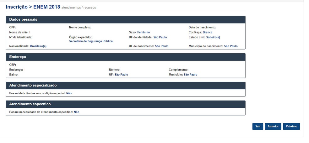Passo 7: inscrição do Enem  (Foto: Reprodução)