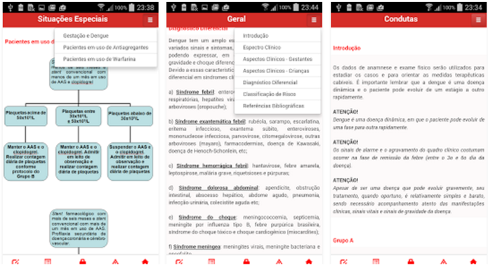 O aplicativo Dengue - Manejo Clínico, possui várias informações sobre a dengue (Foto: Divulgação/Google Play) 