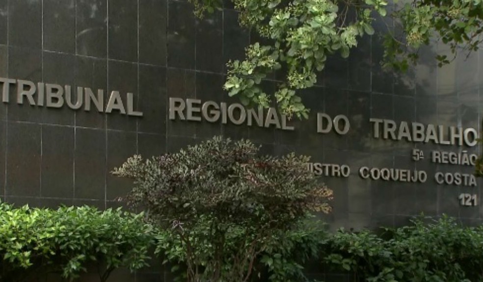 TRT em Salvador  — Foto: Reprodução/TV Bahia