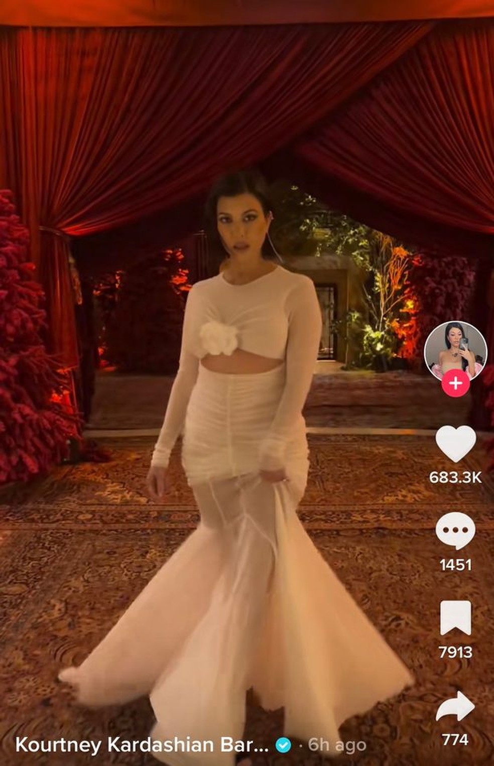 O Natal da família Kardashian — Foto: Reprodução/TikTok