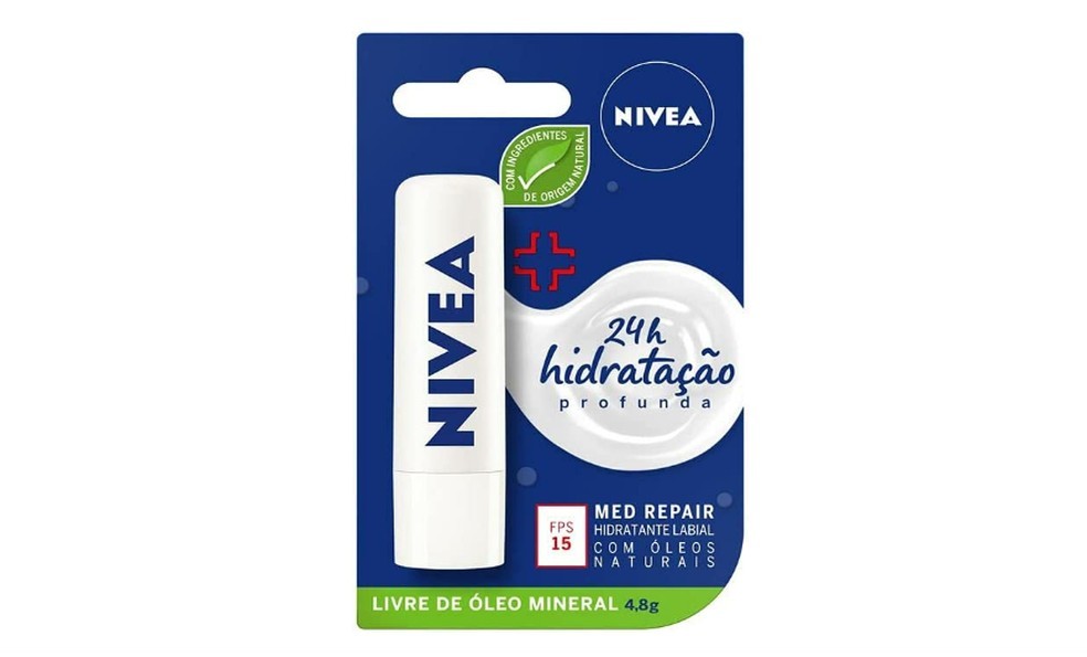 Nivea Med Repair hidrata os lábios e protege contra o sol (Foto: Reprodução/Amazon)