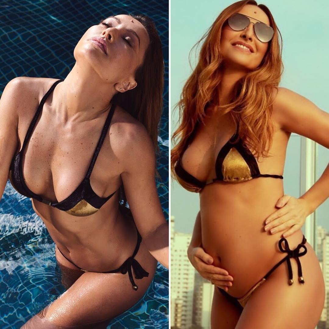 Antes e depois: fãs comparam clique de Sabrina Sato de biquíni (Foto: Reprodução/Instagram)