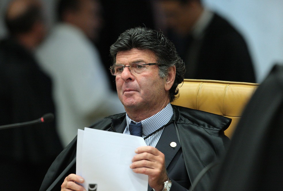 O ministro Luiz Fux, durante sessão no STF na última quarta-feira (7) (Foto: Carlos Moura/STF)