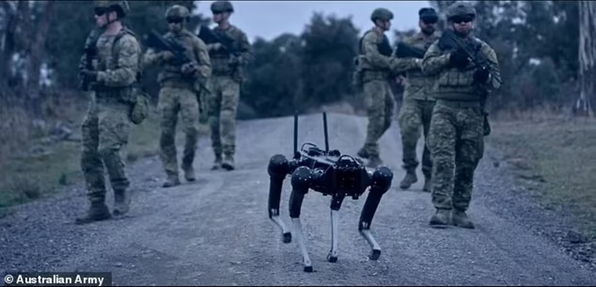 El ejército australiano prueba un sistema de perro robótico que controla la mente |  tecnología