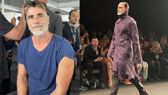 Reynaldo Gianecchini relembra carreira na moda em retorno ao SPFW: "me tornei um homem tendo que me virar sozinho"