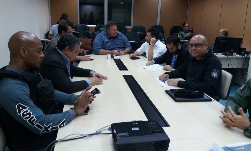 Detalhes da operação integrada foram passados em entrevista coletiva na sede da SSP-AL (Foto: Suely Melo/G1)