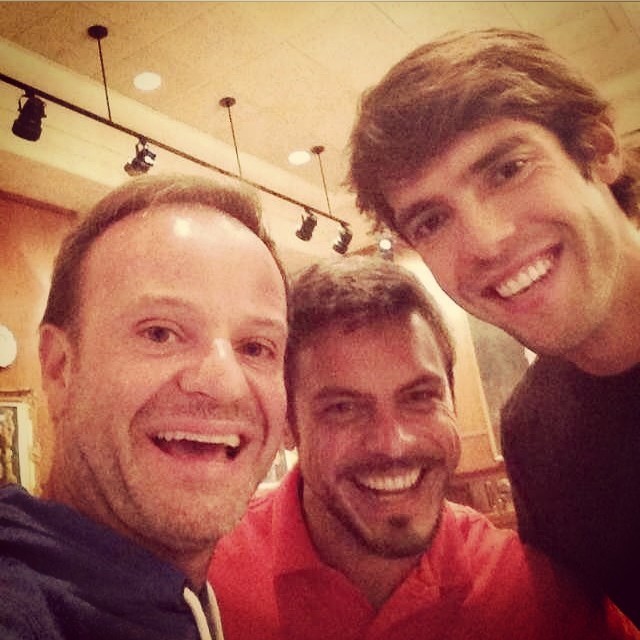 Rubinho, Luigi e Kaká (Foto: Reprodução/Instagram)