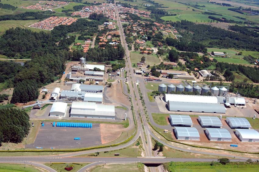 Vista aérea da Cooperativa Holambra  (Foto: Divulgação)