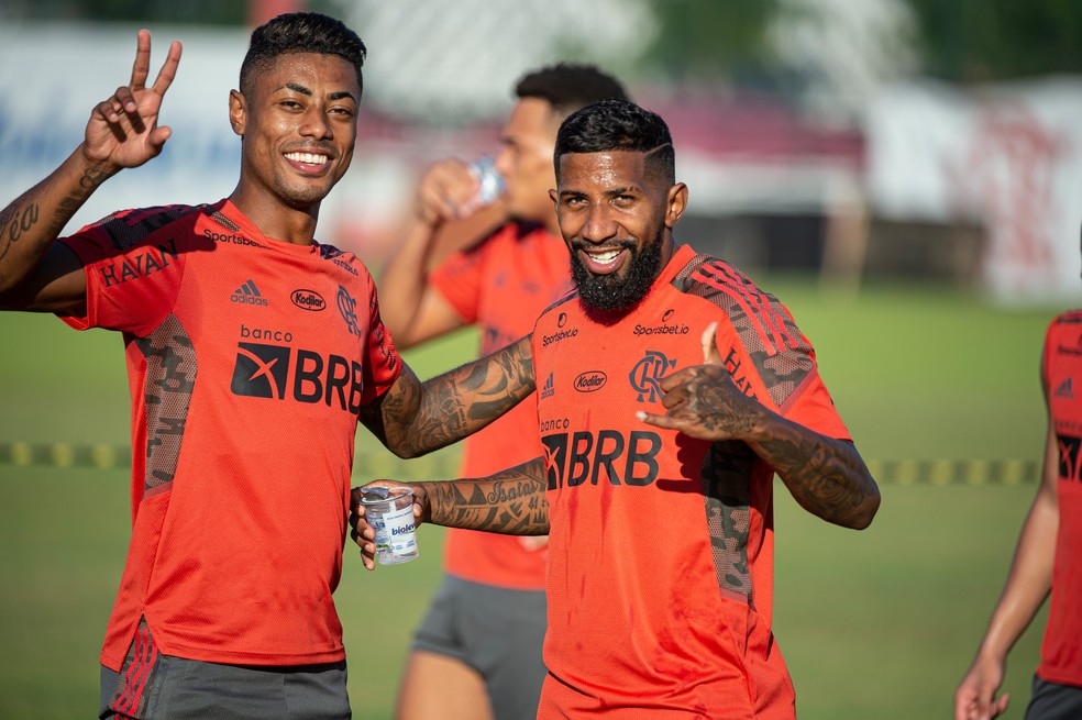 Rodinei Bruno Henrique Flamengo &mdash; Foto: Alexandre Vidal / Flamengo