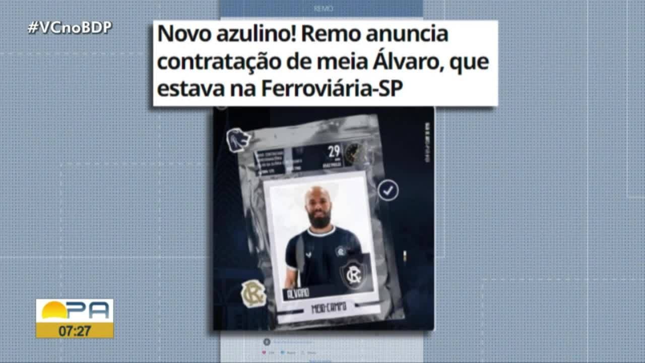 Remo anuncia a contratação do meia Álvaro