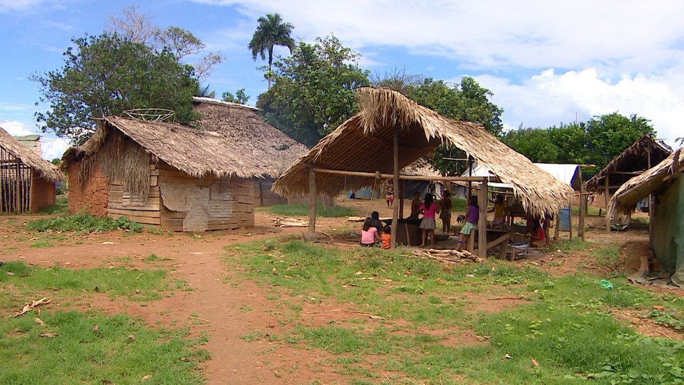 Comunidade Palimiú, na Terra Indígena Yanomami  — Foto: Alexandro Pereira/Rede Amazônica/Arquivo
