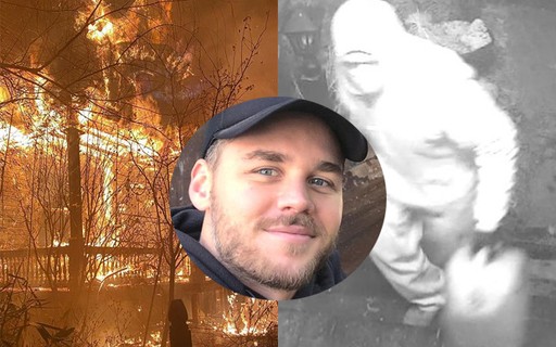 Casa de ator pega fogo e imagens mostram pessoa jogando gasolina ...