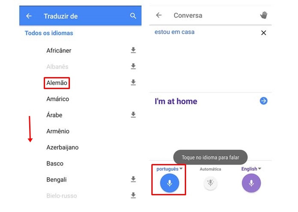 Como conversar com outra pessoa que fala outro idioma usando o Google Tradutor