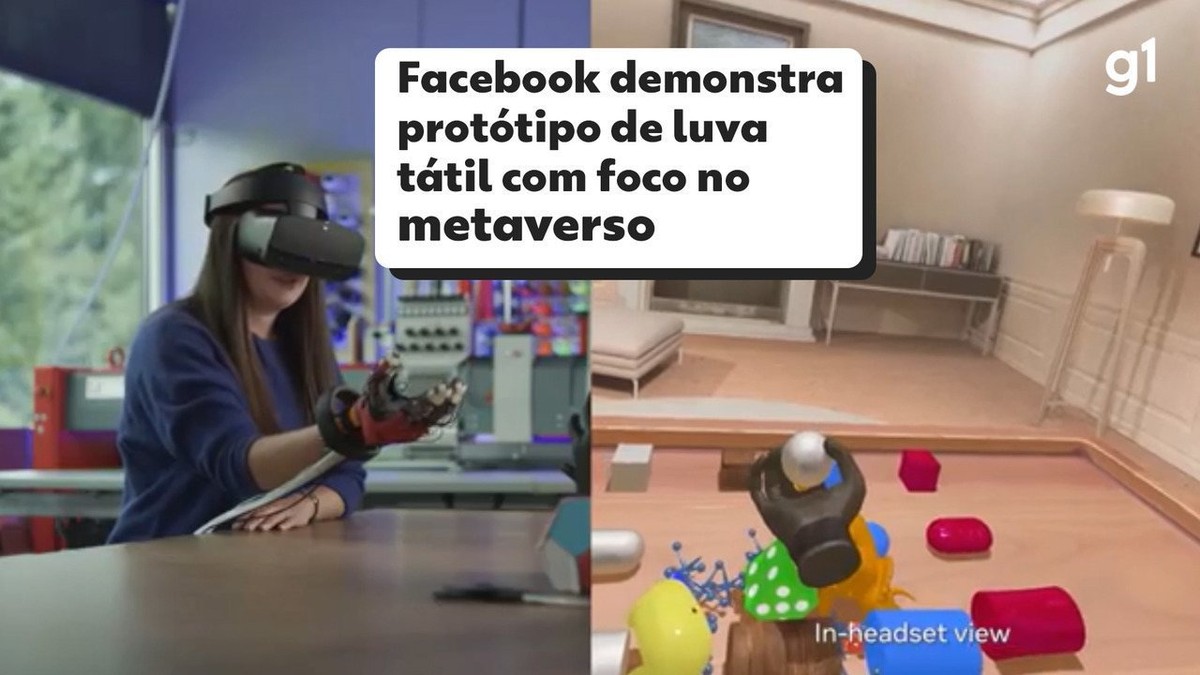 Dona do Facebook mostra protótipo de luva com resposta tátil com foco no metaverso | Inovação