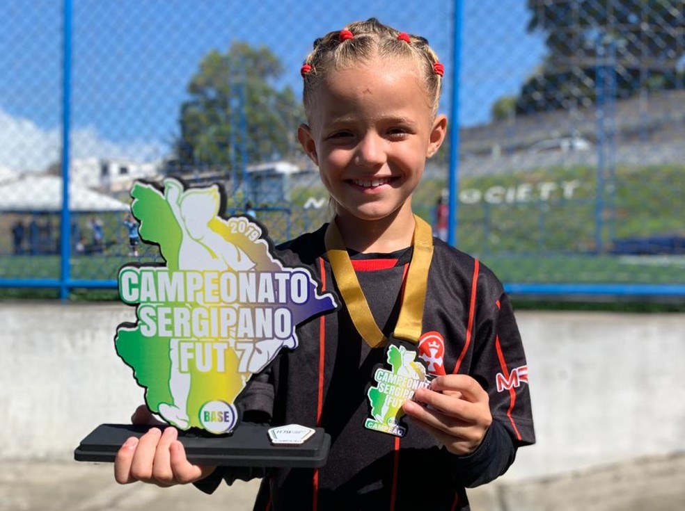 Entre as conquistas, o Campeonato Sergipano Fut7 — Foto: Arquivo Pessoal