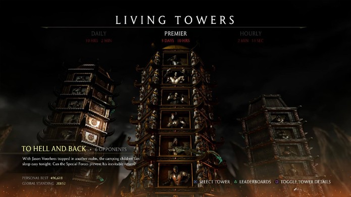 Challenge Towers de Mortal Kombat X trarão teste gratuito com Jason de Sexta-Feira 13 (Foto: Reprodução/Game Informer)