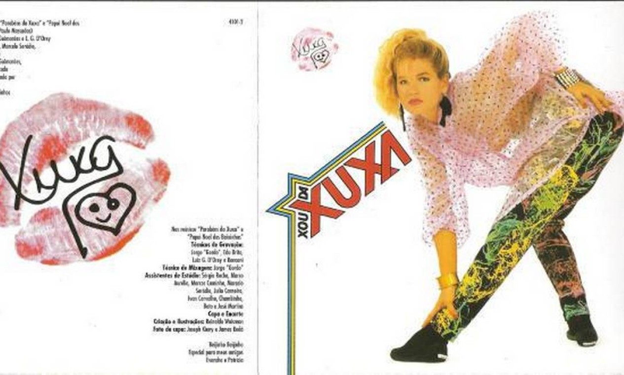 Capa do disco "Xou da Xuxa", o primeiro da carreira, lançado em 1986 — Foto: Reprodução