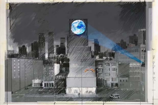 Instalação de arte em NY transmitirá 'live' da Terra diretamente do espaço (Foto: Divulgação)